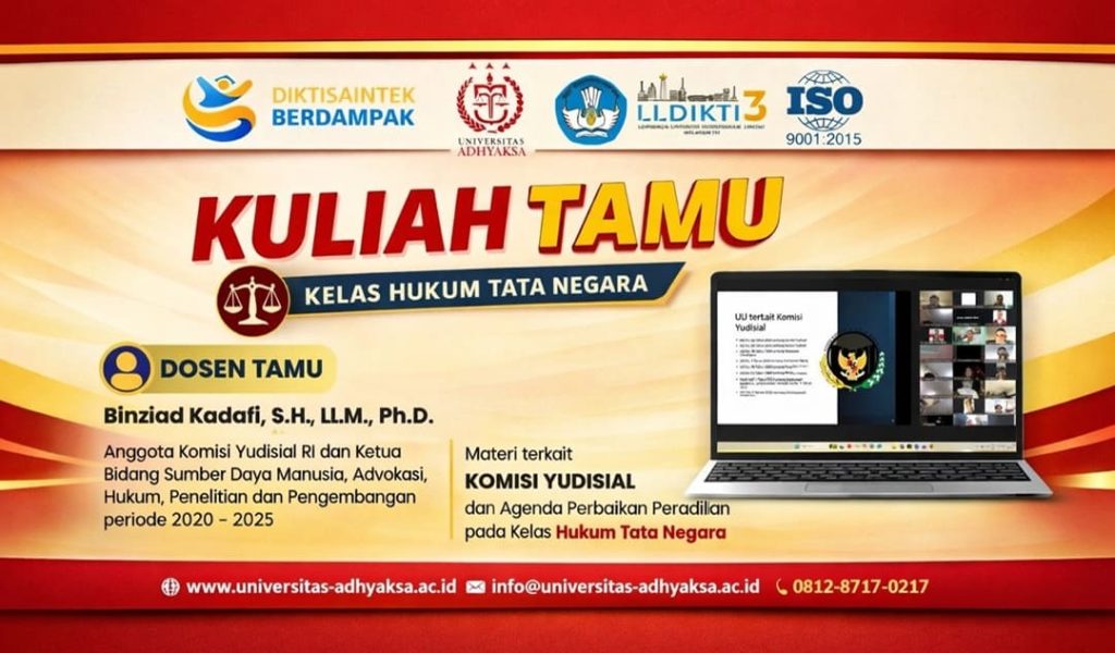 Anggota Komisi Yudisial Ungkap Krisis SDM Pengawasan Hakim, Mahasiswa Hukum Tata Negara Adhyaksa Dapat Wawasan Langsung soal Independensi Peradilan