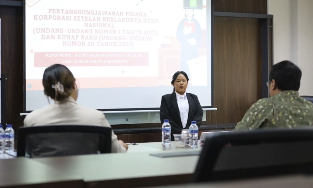 Universitas Adhyaksa Gelar Sidang Skripsi Akhir Semester, Mahasiswa Diuji Langsung oleh Dewan Penguji dan Ketua Sidang