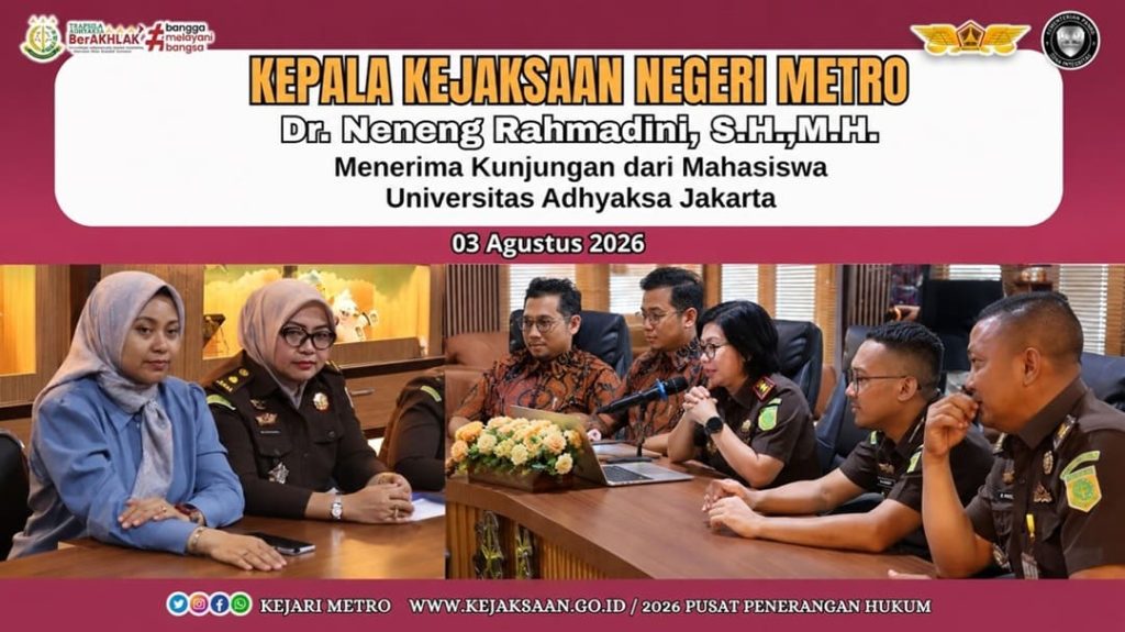 Dibimbing Langsung Kajari Metro, Mahasiswa Universitas Adhyaksa Matangkan Bekal Hukum Acara Jelang Kompetisi Peradilan Semu